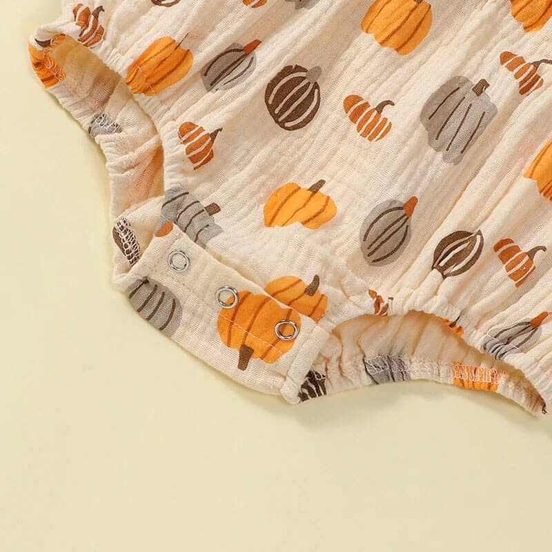 Long Sleeve Ruffled Halloween Baby Romper - Kumfy Kids (4)