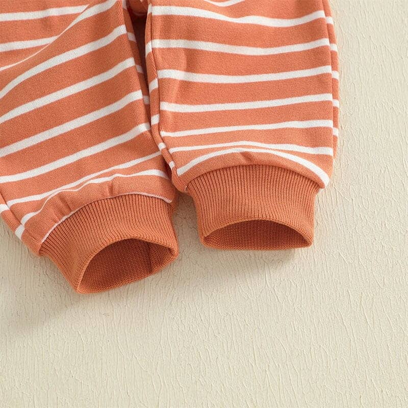Long Sleeve Striped Pumpkin Baby Set - Kumfy Kids (4)