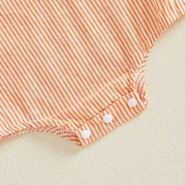 Mama's Little Pumpkin Striped Baby Romper - Kumfy Kids (4)