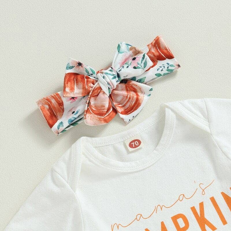 Mama's Pumpkin Flared Pants Set