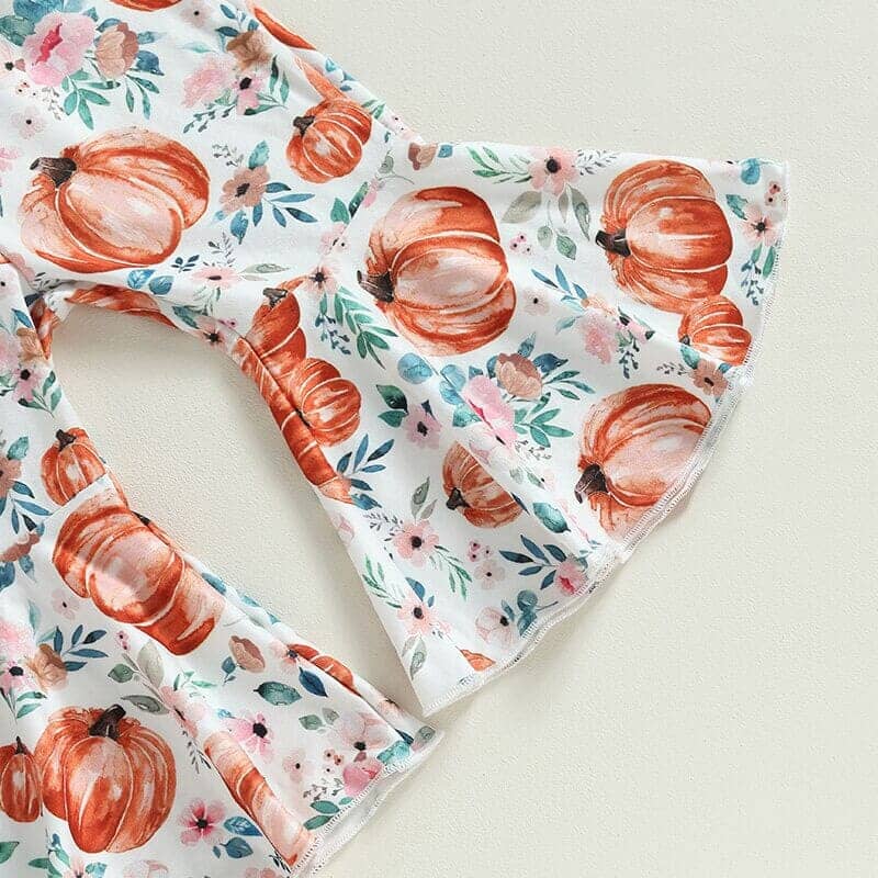 Mama's Pumpkin Flared Pants Set - Kumfy Kids (4)