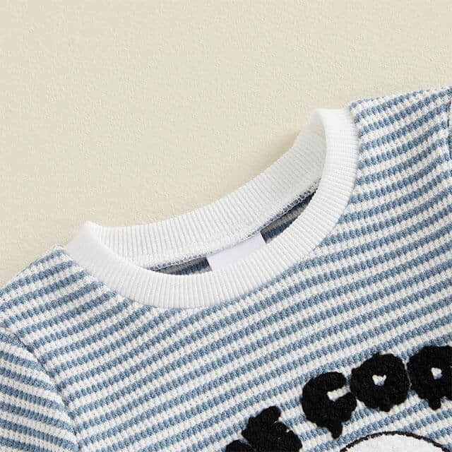 One Cool Ghoul Striped Baby Jumpsuit