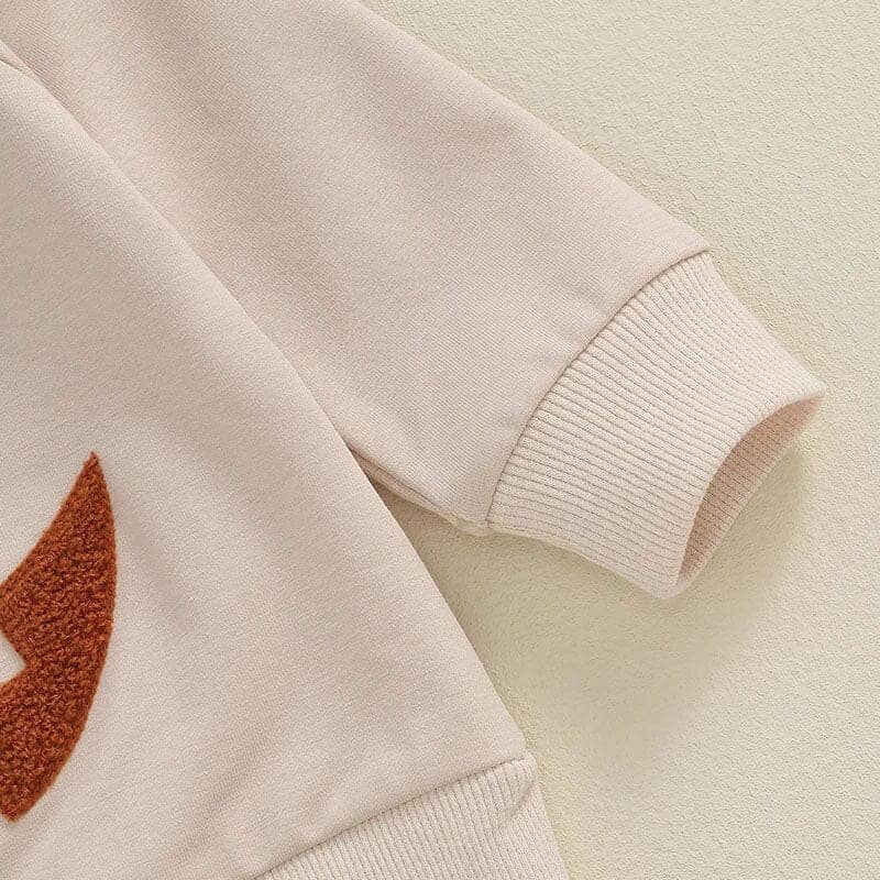 Pumpkin Face Toddler Sweatshirt - Kumfy Kids (4)