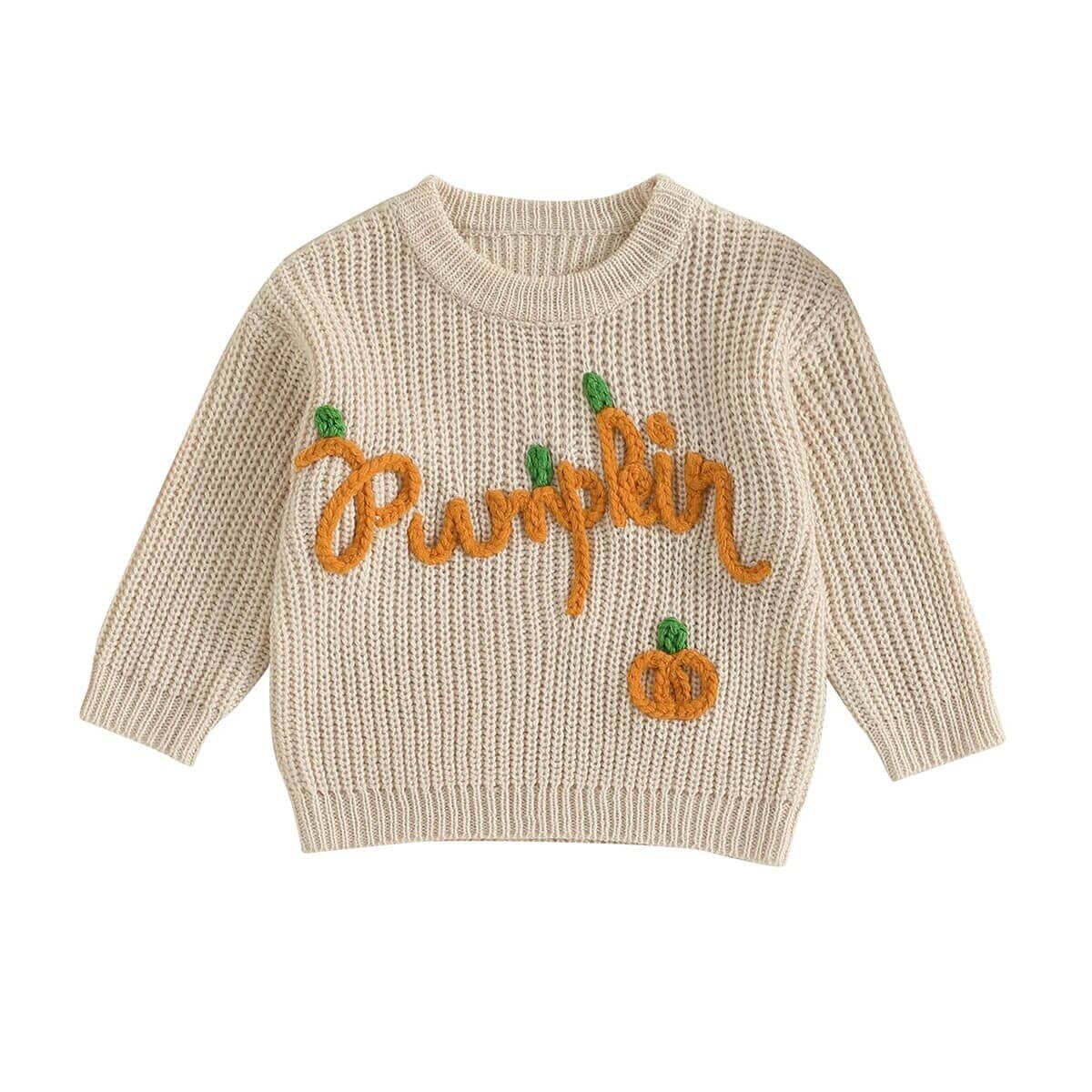 Pumpkin Knitted Baby Sweater - Kumfy Kids