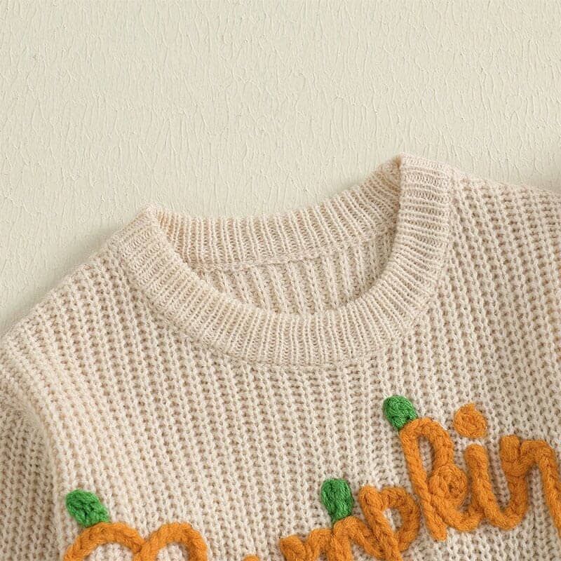 Pumpkin Knitted Baby Sweater - Kumfy Kids (3)
