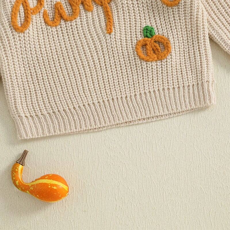 Pumpkin Knitted Baby Sweater - Kumfy Kids (4)