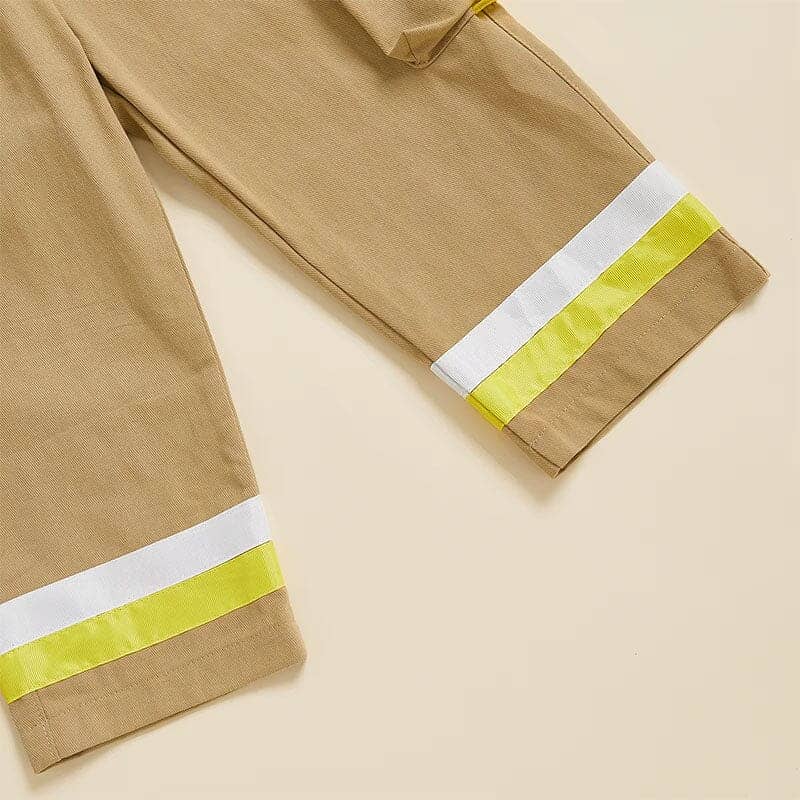 Short Sleeve Fire Department Toddler Set Costume - Kumfy Kids (3)