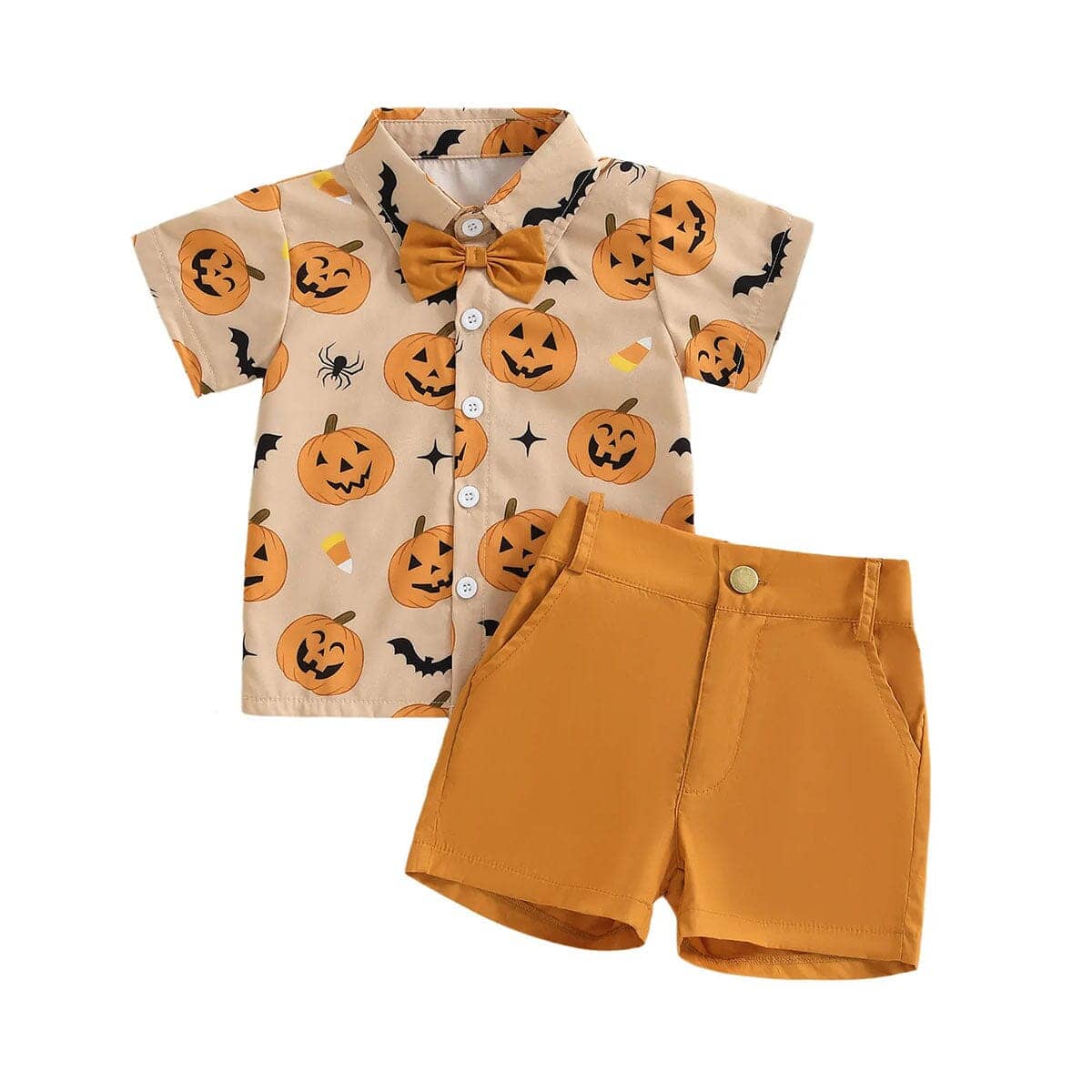 Short Sleeve Halloween Shirt Toddler Set - Kumfy Kids