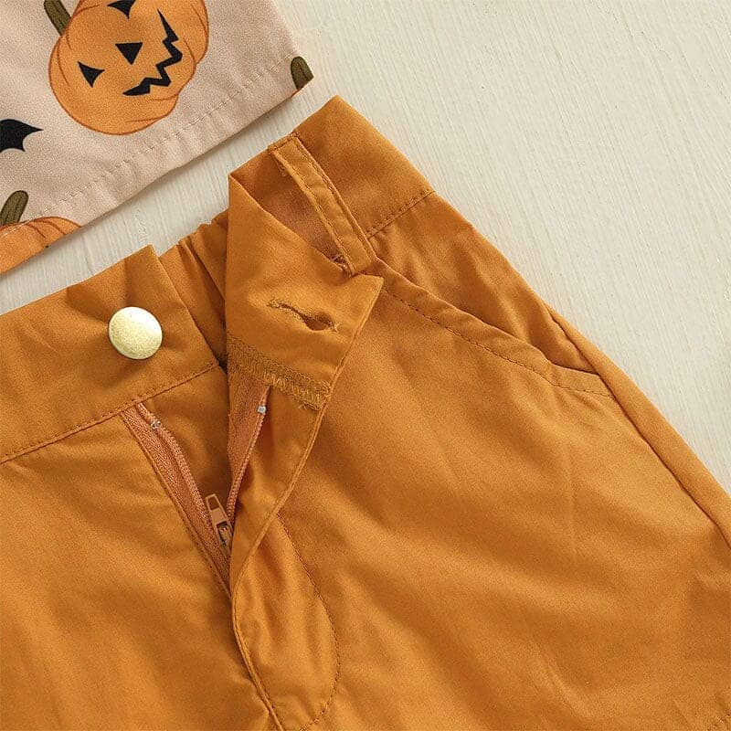 Short Sleeve Halloween Shirt Toddler Set - Kumfy Kids (3)