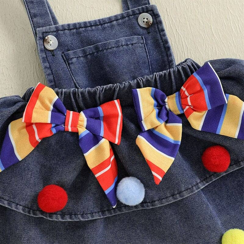 Vibrant Striped Denim Skirt Baby Set - Kumfy Kids (3)