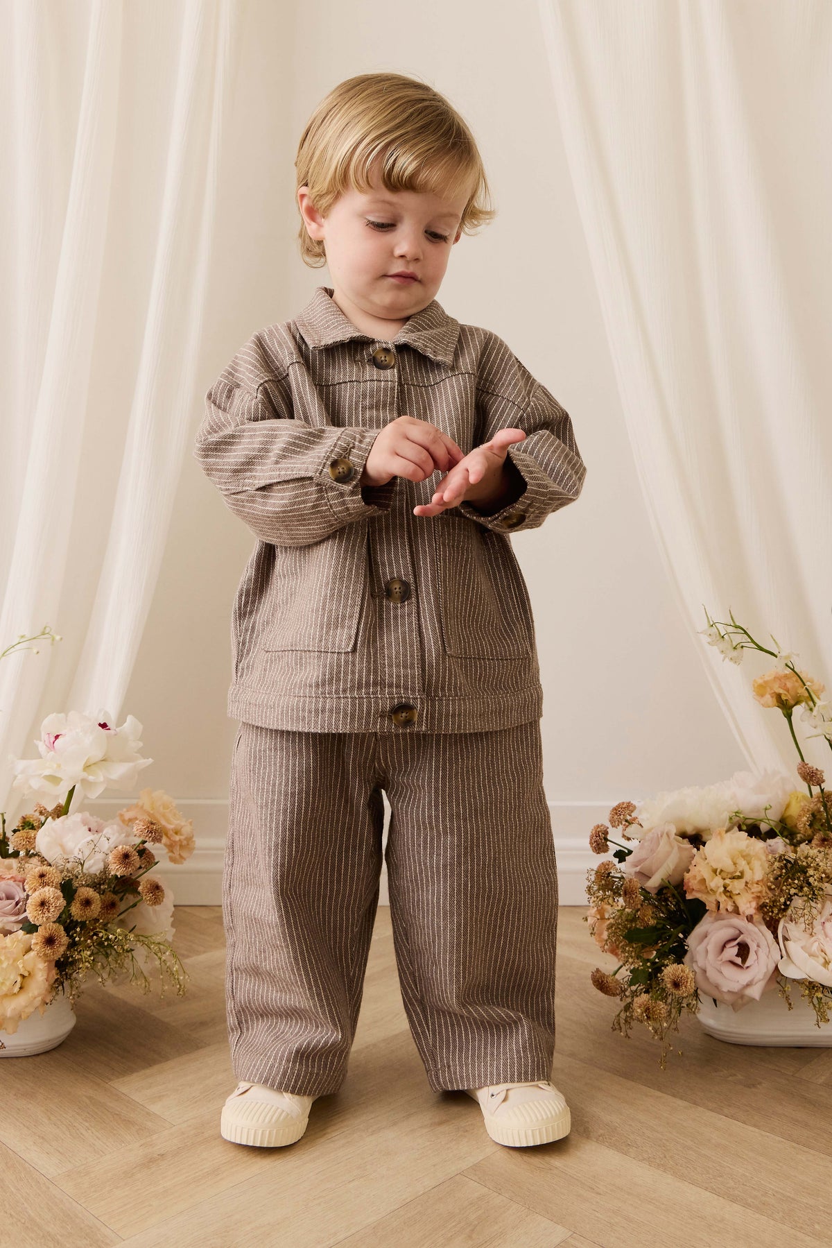 Abel Pant - Mini Pinstripe Cassava / Iroko - image 6