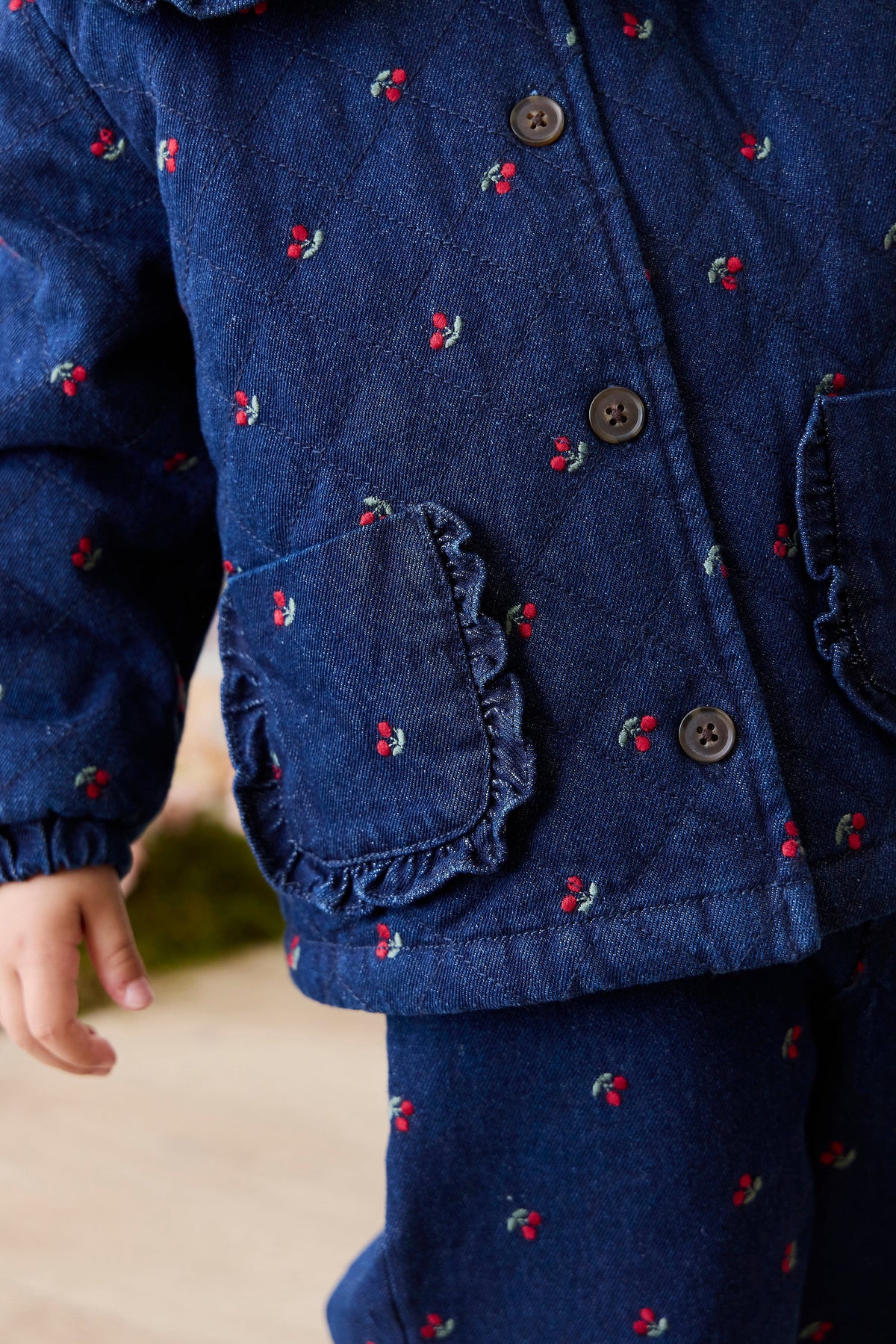 Amandine Jacket - Cerise Denim - image 5