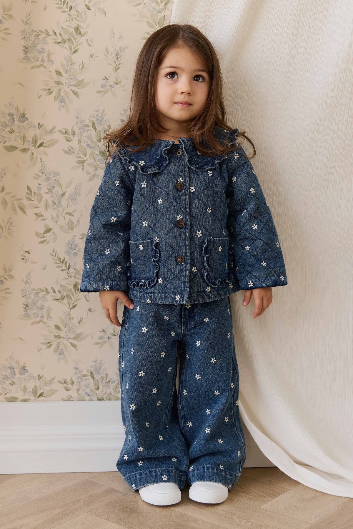 Amandine Jacket-Josie Floral Denim - image 1
