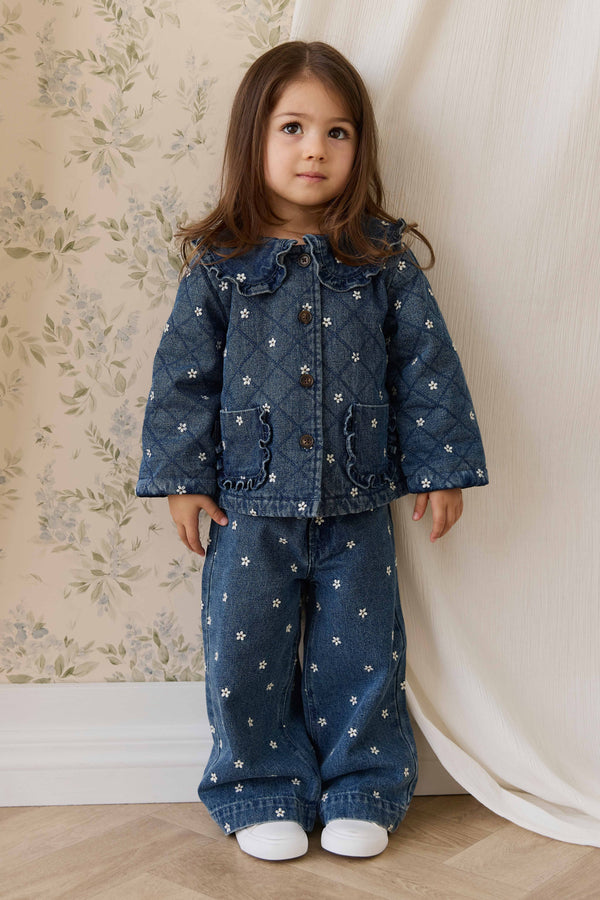 Amandine Jacket-Josie Floral Denim