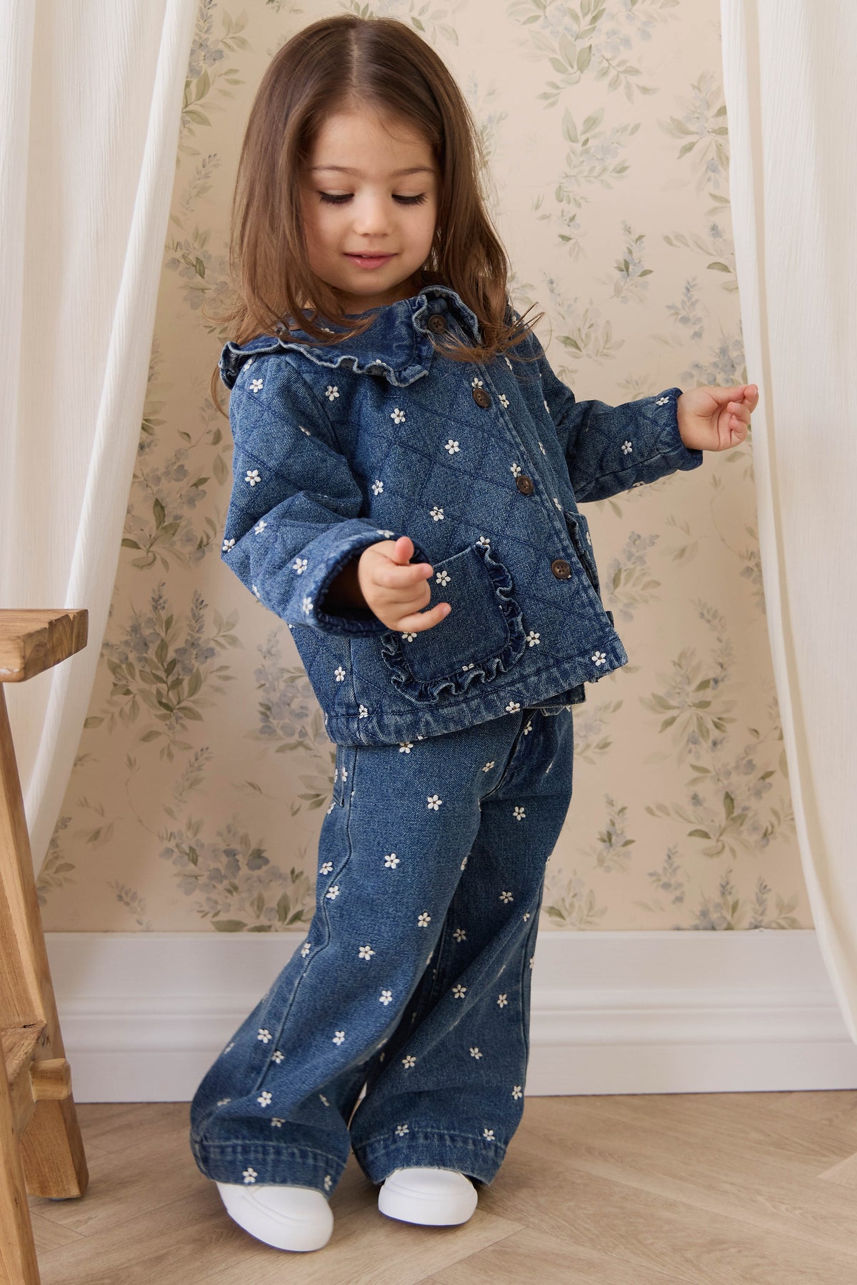 Amandine Jacket-Josie Floral Denim - image 8