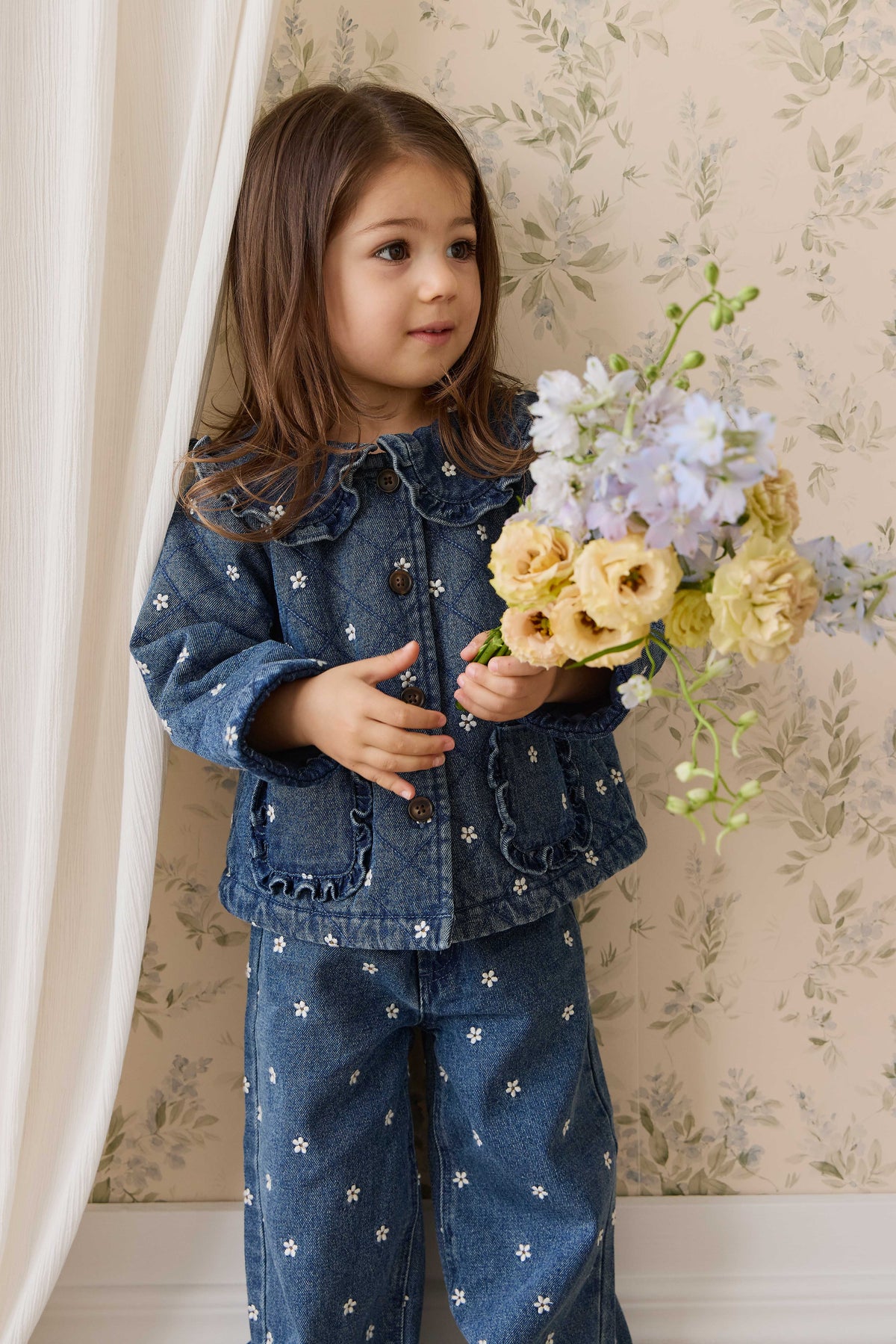 Amandine Jacket-Josie Floral Denim - image 9