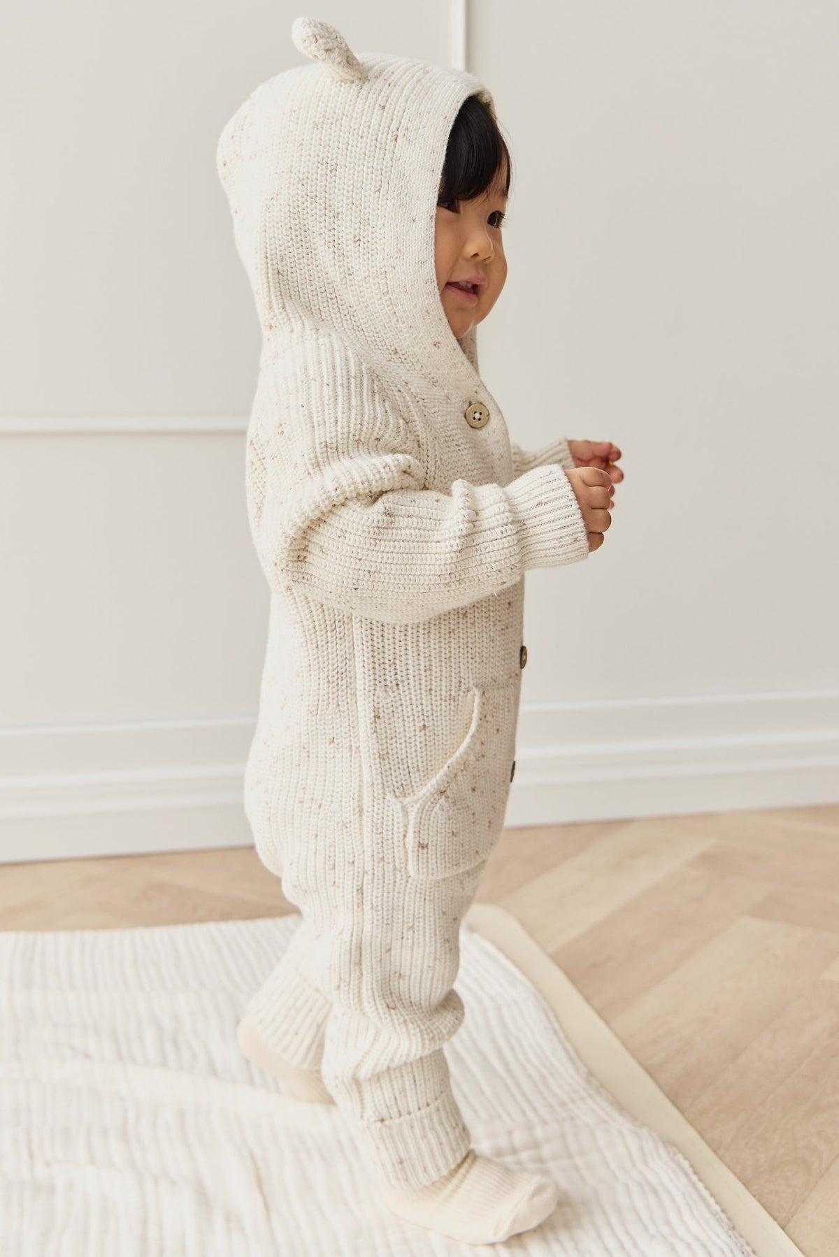 Bear Knit Onepiece - Pistachio Fleck - image 1