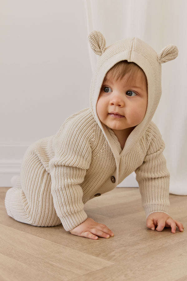 Bear Knit Onepiece - Vanilla