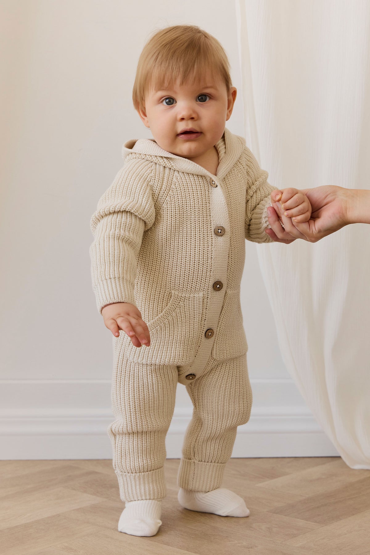 Bear Knit Onepiece - Vanilla - image 3