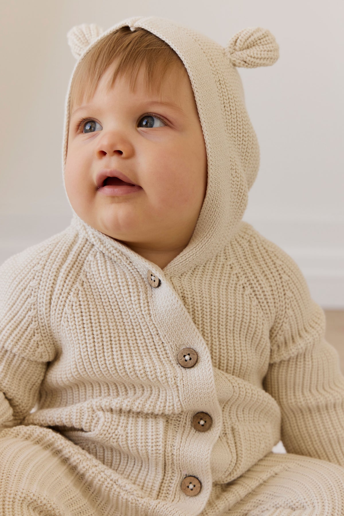 Bear Knit Onepiece - Vanilla - image 6