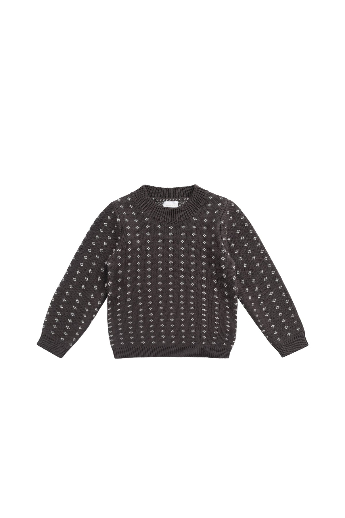 Dorian Jumper - Knitted Diamonds Coffee - image 2