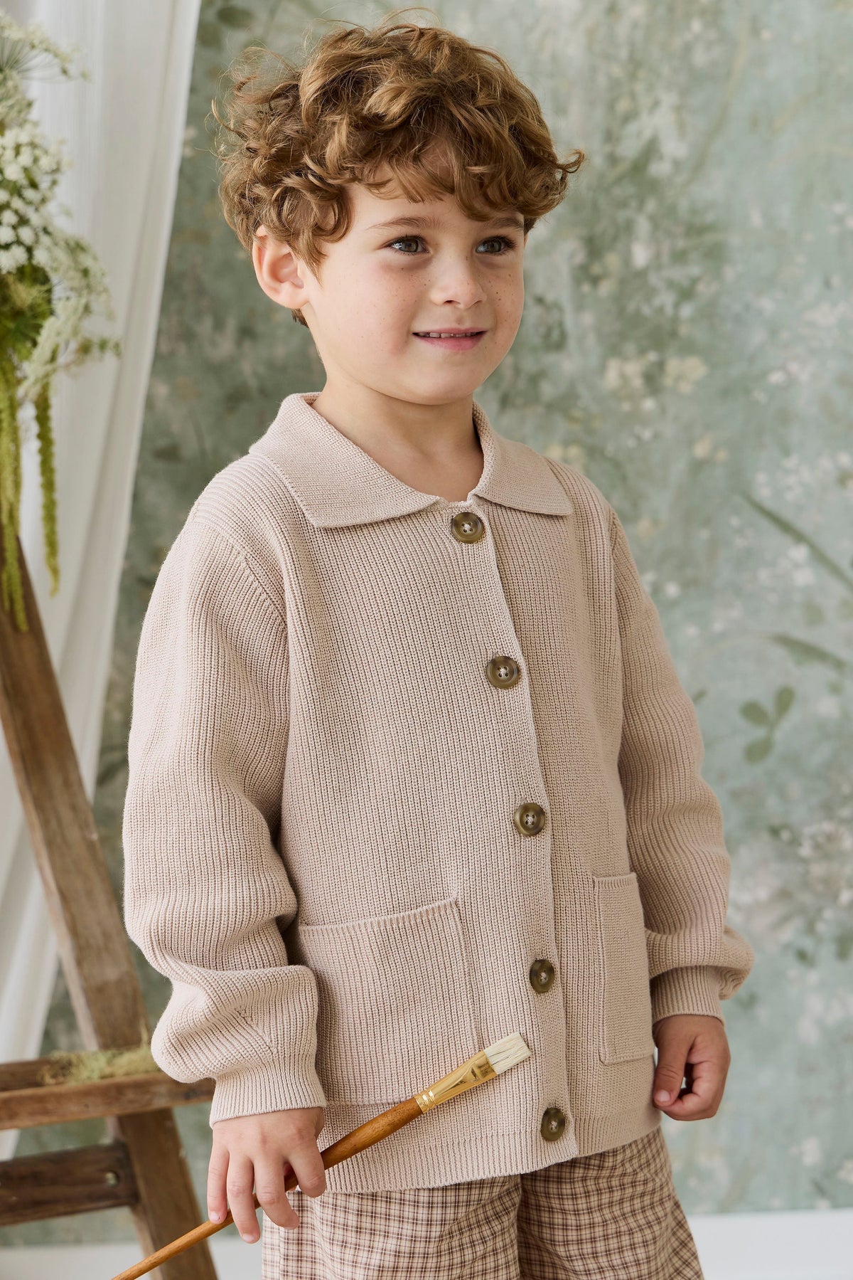 Ford Knit Jacket - Sand - image 8