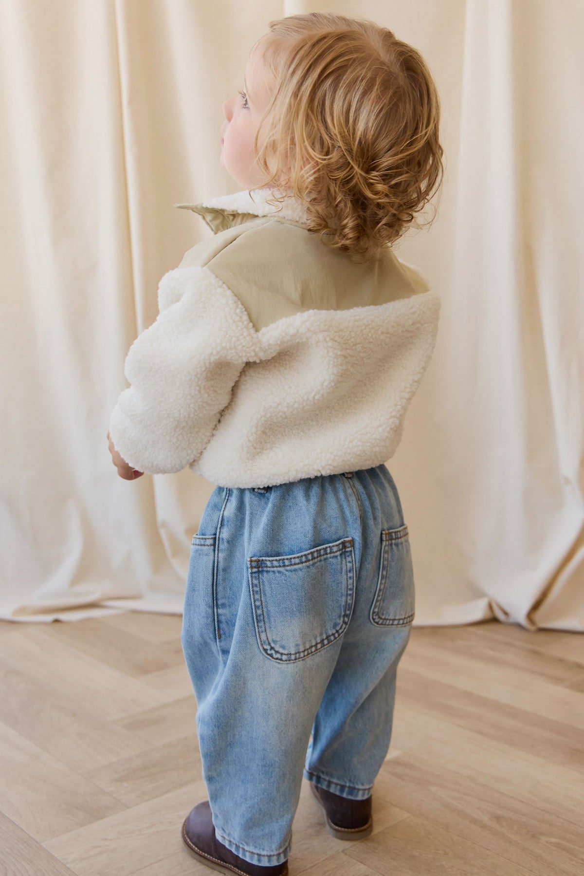 Mackenzie Sherpa Top - Natural/Sandy Brown - image 5