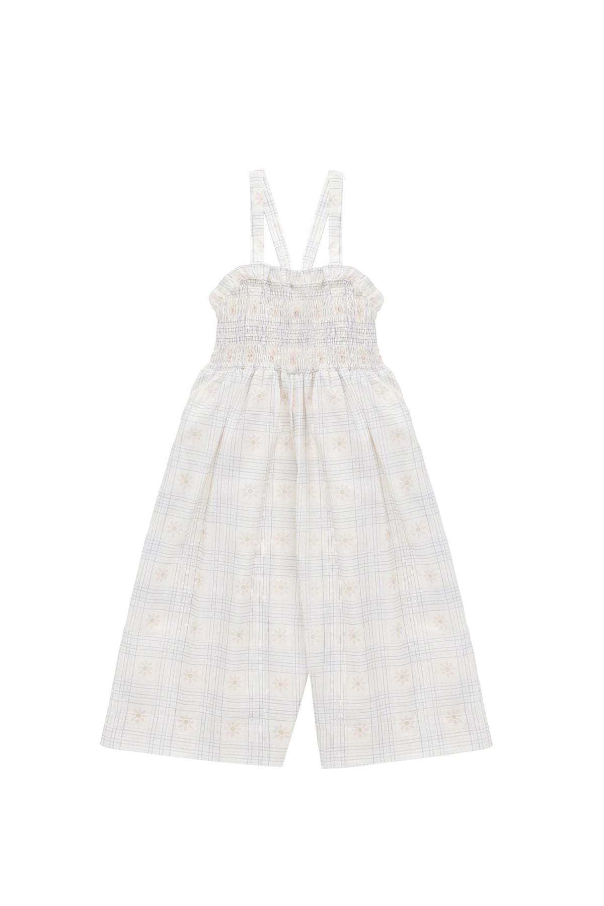 Organic Cotton Arabella Jumpsuit - Marguerite Egret - image 2