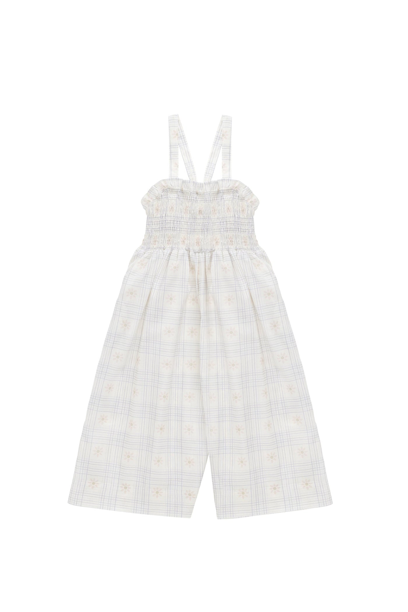 Organic Cotton Arabella Jumpsuit - Marguerite Egret