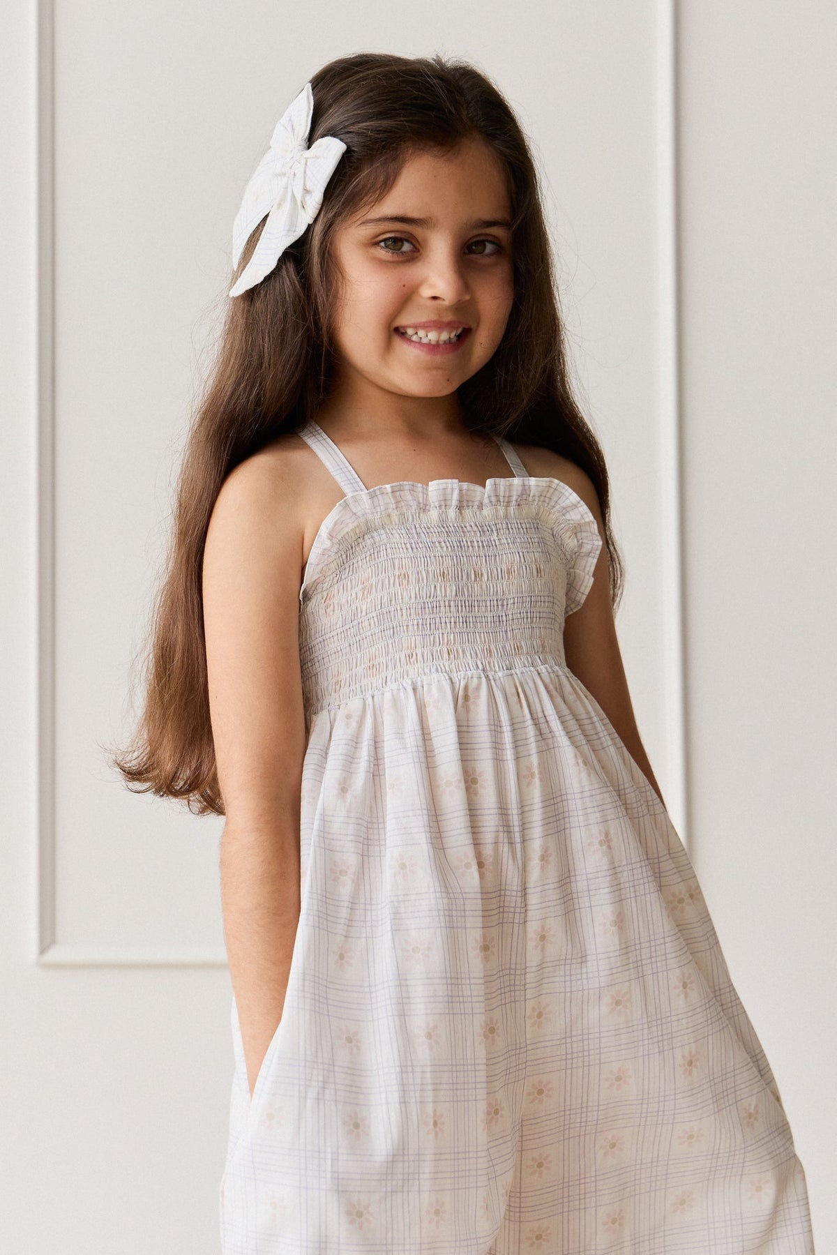 Organic Cotton Arabella Jumpsuit - Marguerite Egret - image 3