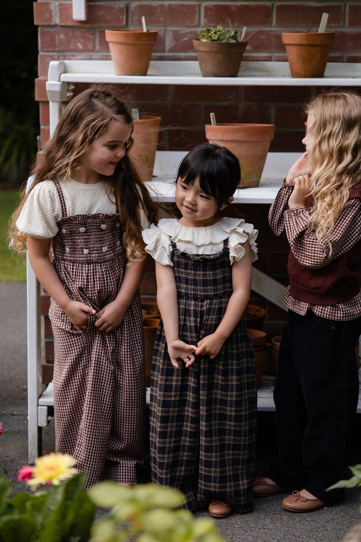Organic Cotton Arabella Jumpsuit - Woodland Check - image 10