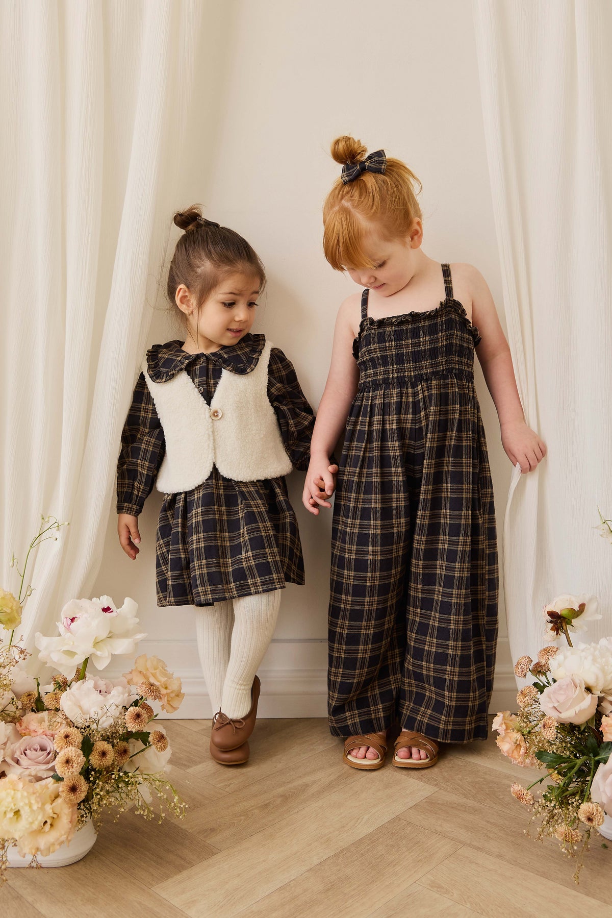 Organic Cotton Arabella Jumpsuit - Woodland Check - image 4