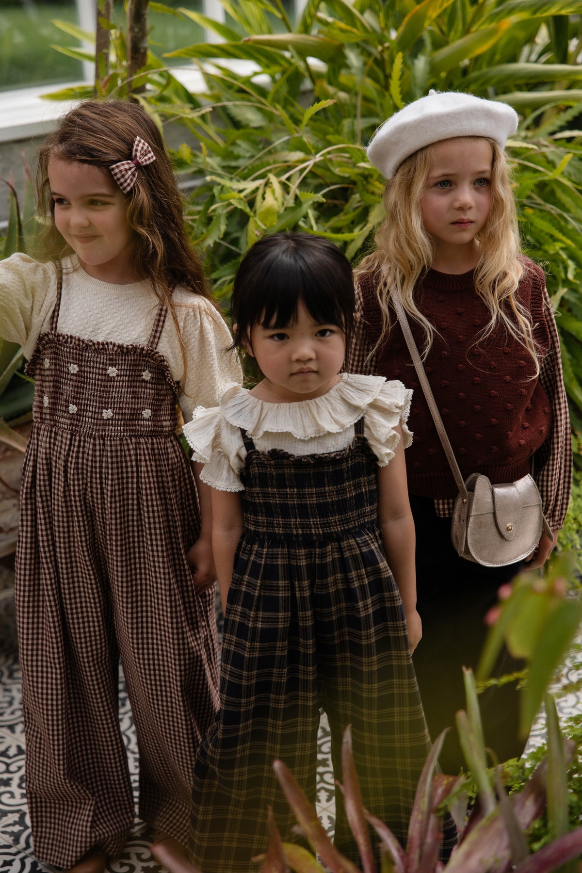 Organic Cotton Arabella Jumpsuit - Woodland Check - image 5