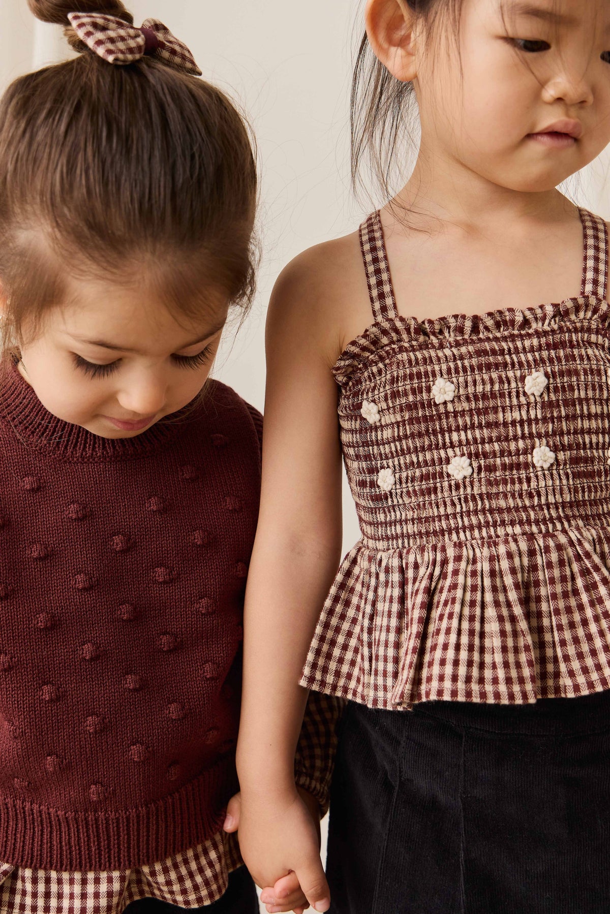 Organic Cotton Auden Top - Cinnamon Gingham - image 4