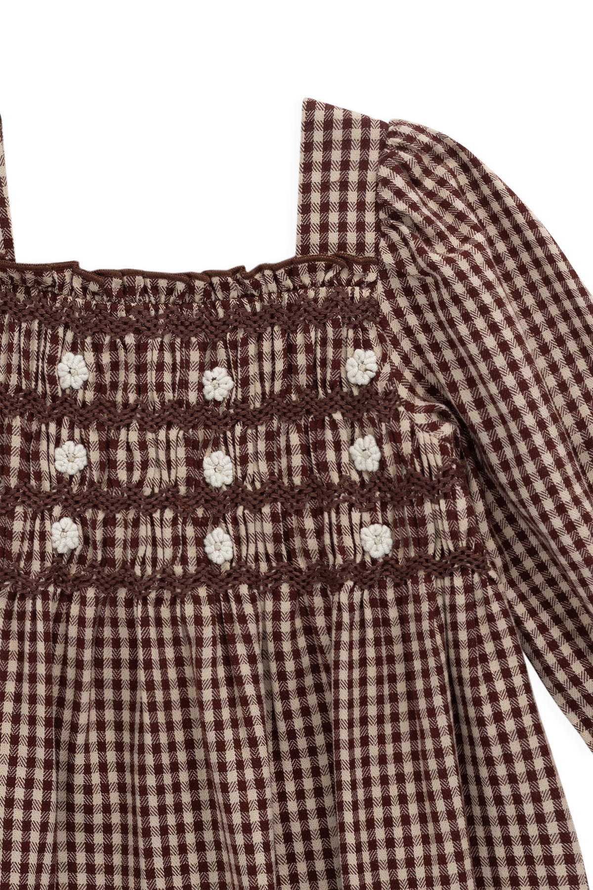 Organic Cotton Cecile Dress - Cinnamon Gingham - image 16