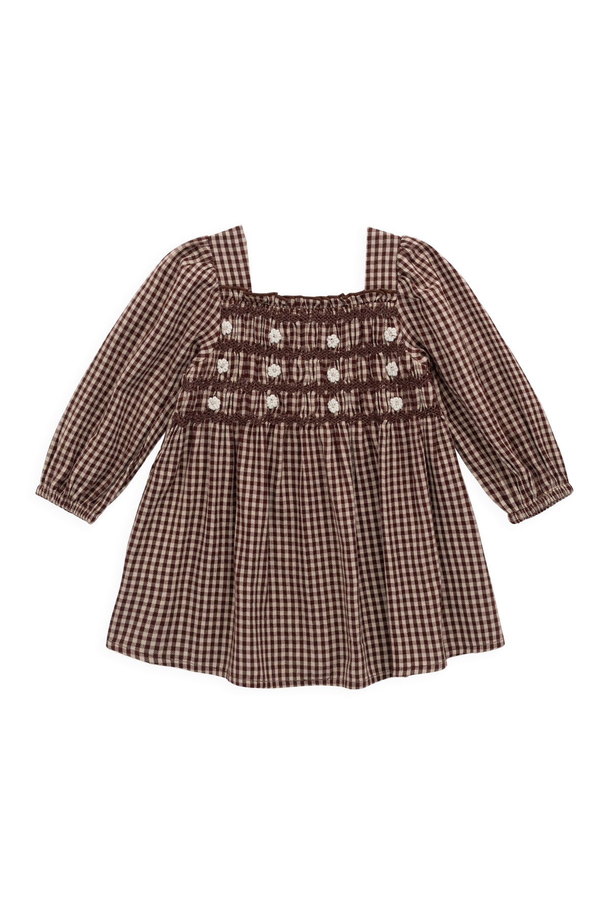 Organic Cotton Cecile Dress - Cinnamon Gingham - image 2