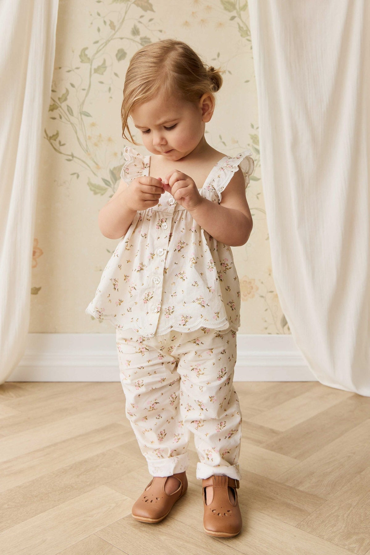 Organic Cotton Elodie Pant - Bianca Antique - image 7