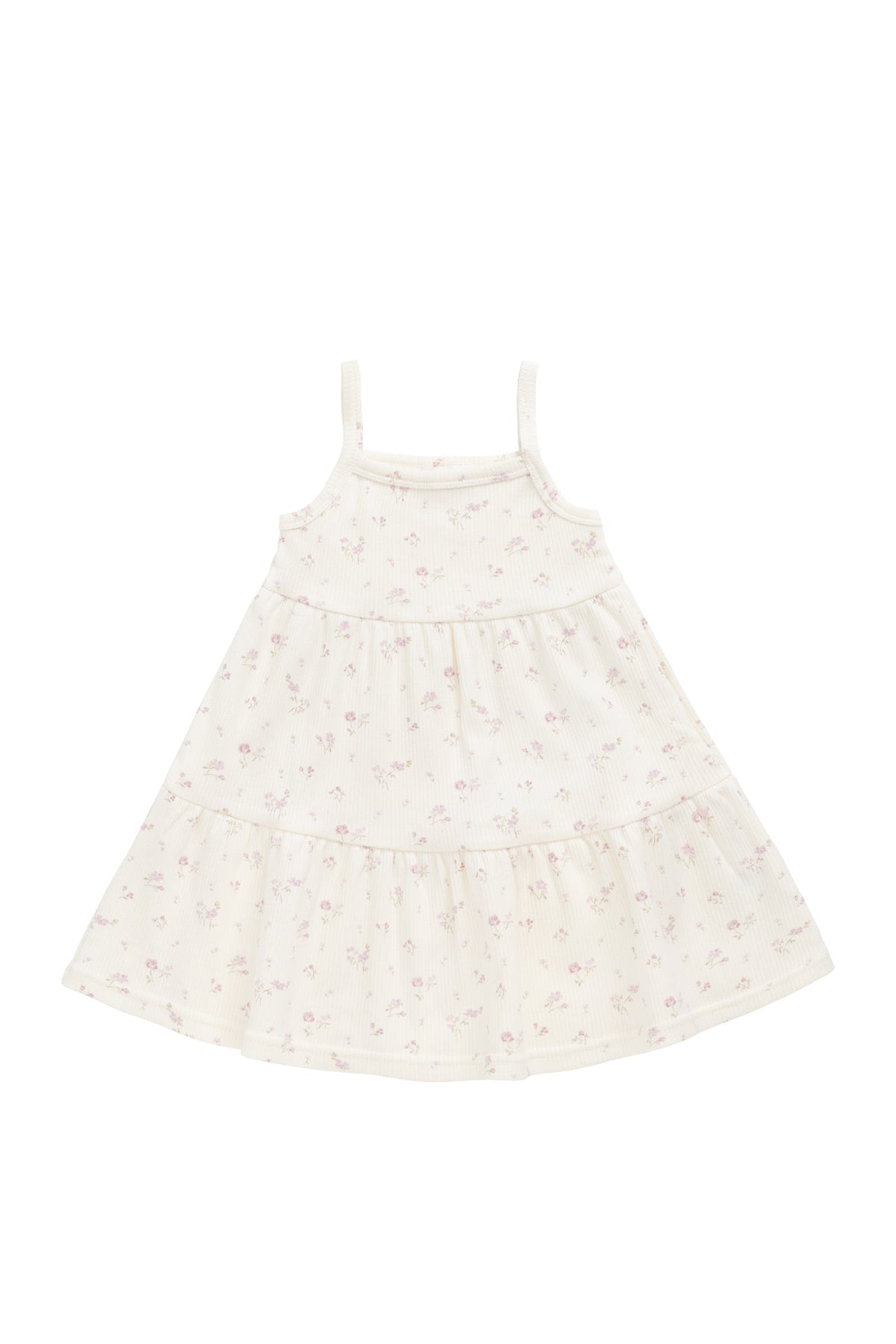 Organic Cotton Fine Rib Matilda Dress - Caroline Egret - image 2