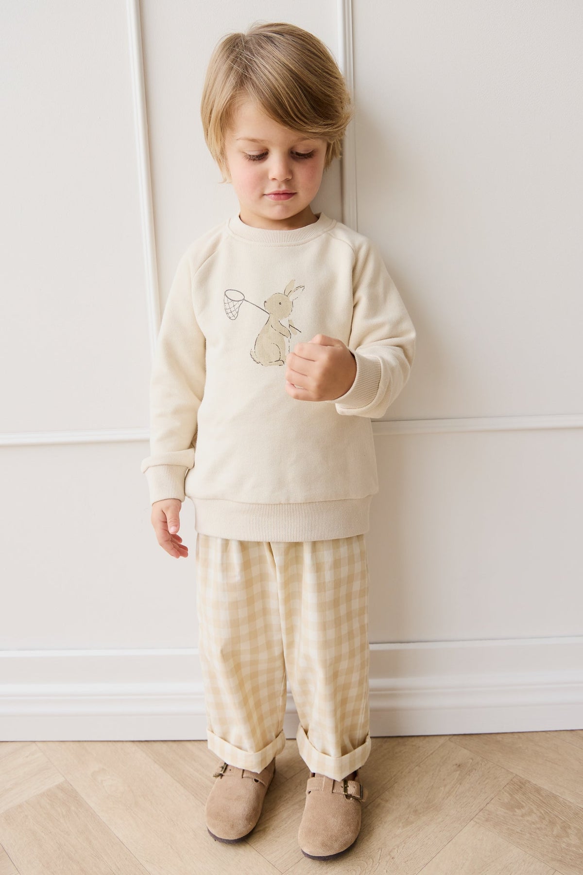Organic Cotton Flynn Sweatshirt - Oat Lapin Jardin - image 4
