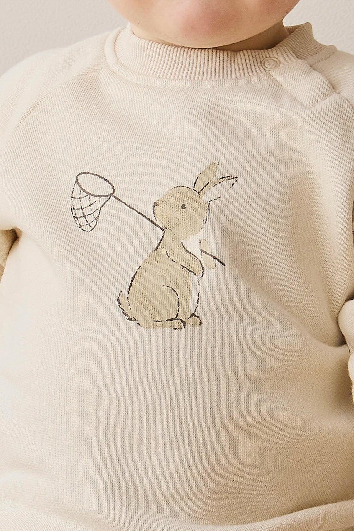 Organic Cotton Flynn Sweatshirt - Oat Lapin Jardin - image 7