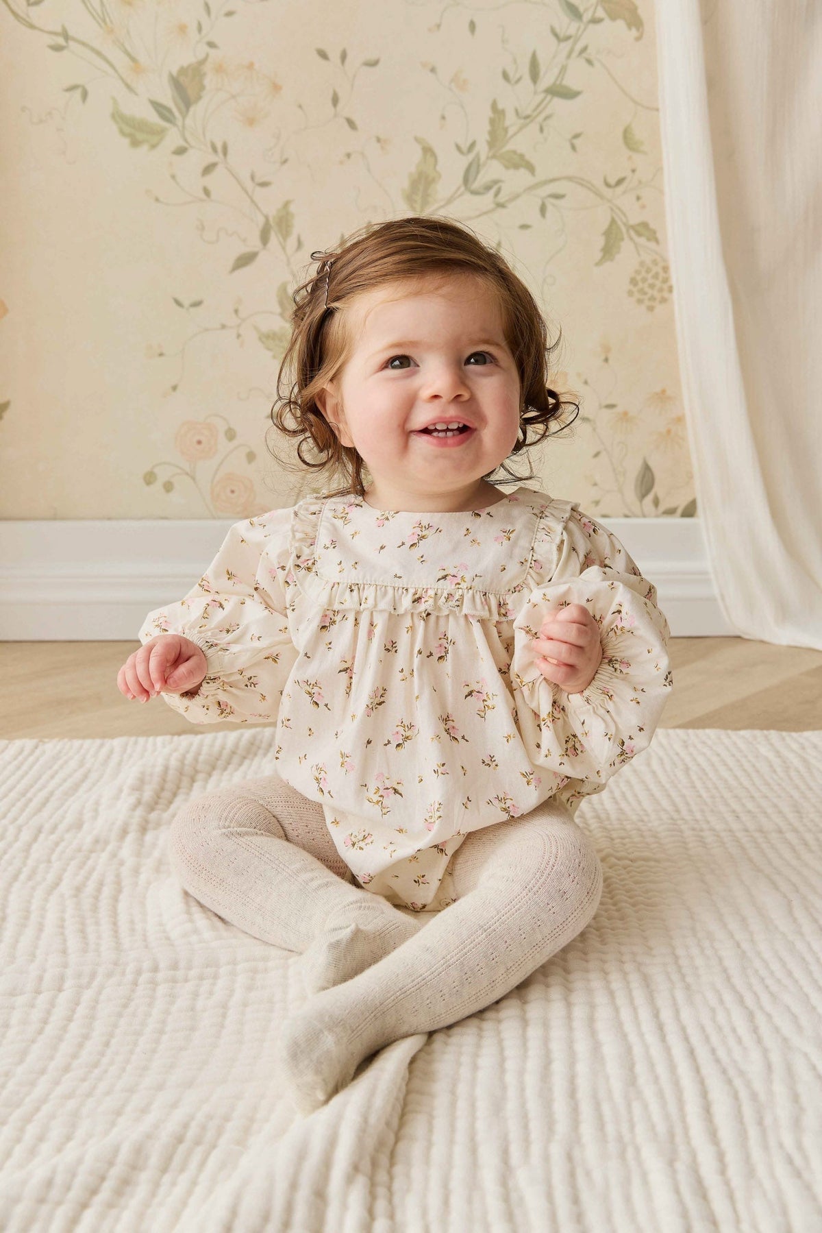 Organic Cotton Frances Playsuit - Bianca Antique - image 1