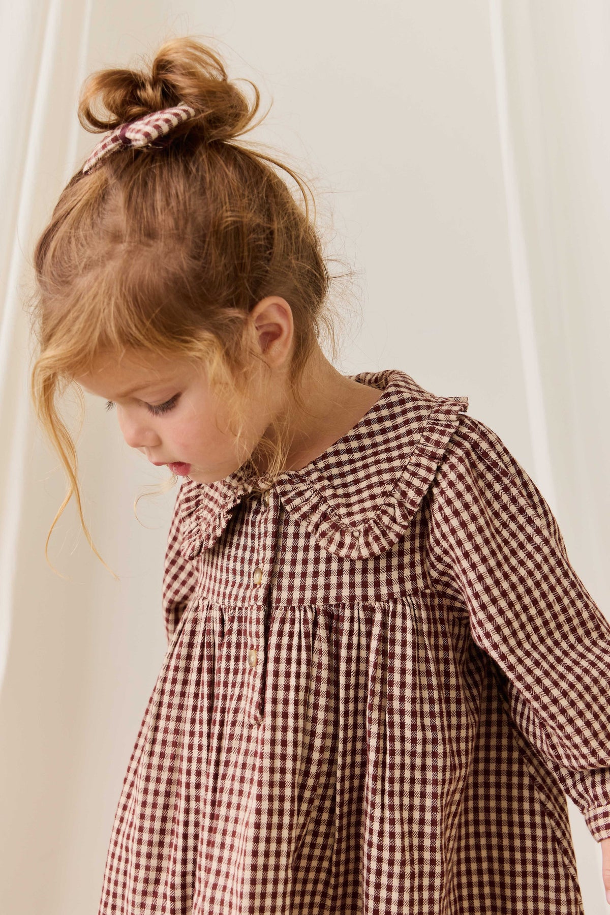 Organic Cotton Ira Dress - Cinnamon Gingham - image 1