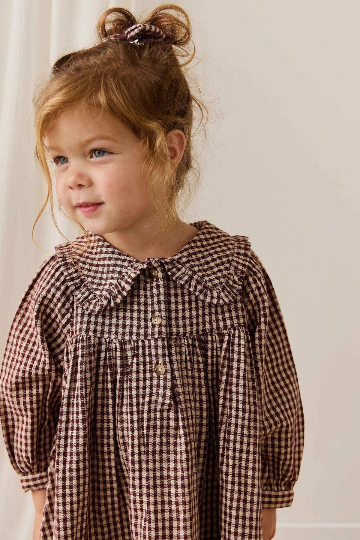 Organic Cotton Ira Dress - Cinnamon Gingham - image 11