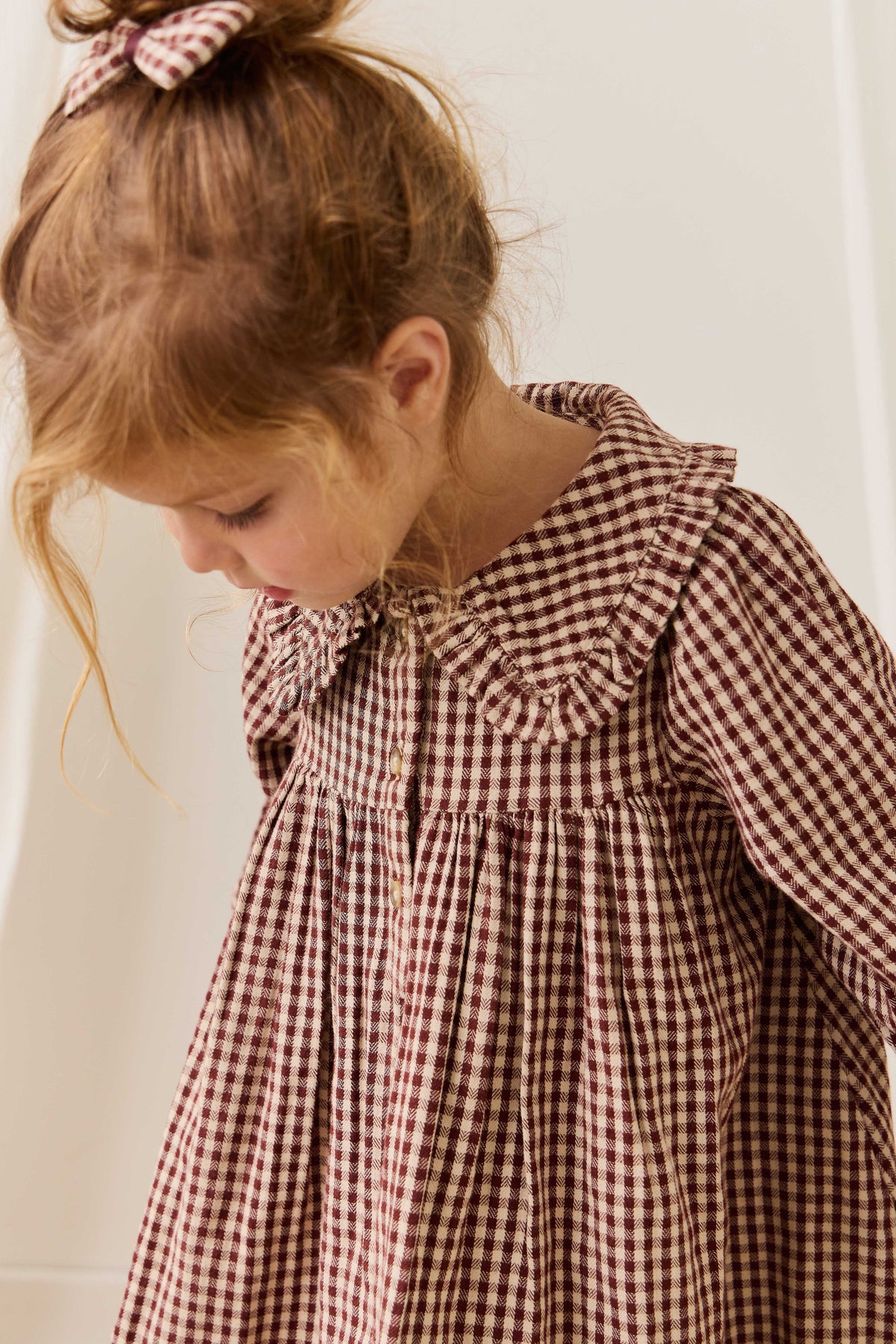Organic Cotton Ira Dress - Cinnamon Gingham - image 12