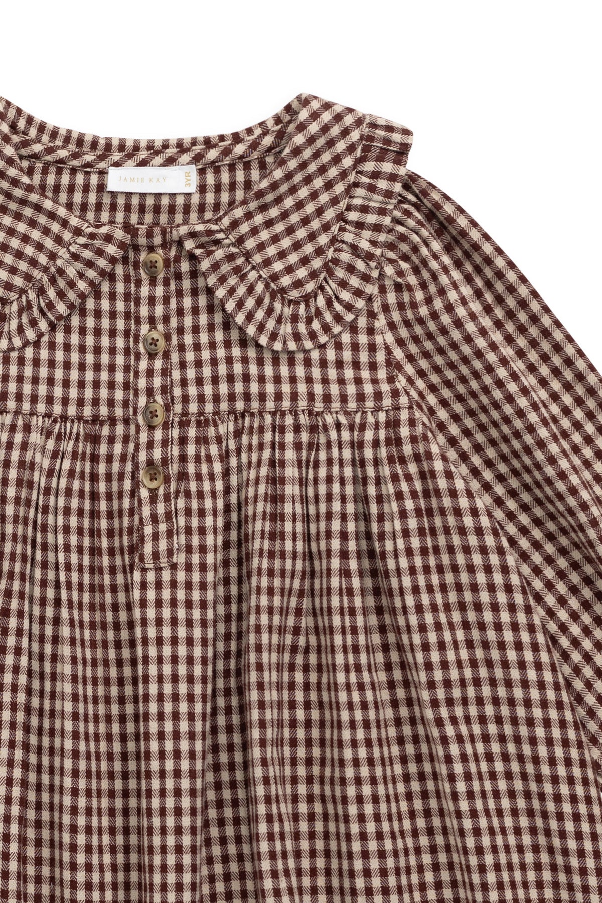 Organic Cotton Ira Dress - Cinnamon Gingham - image 13