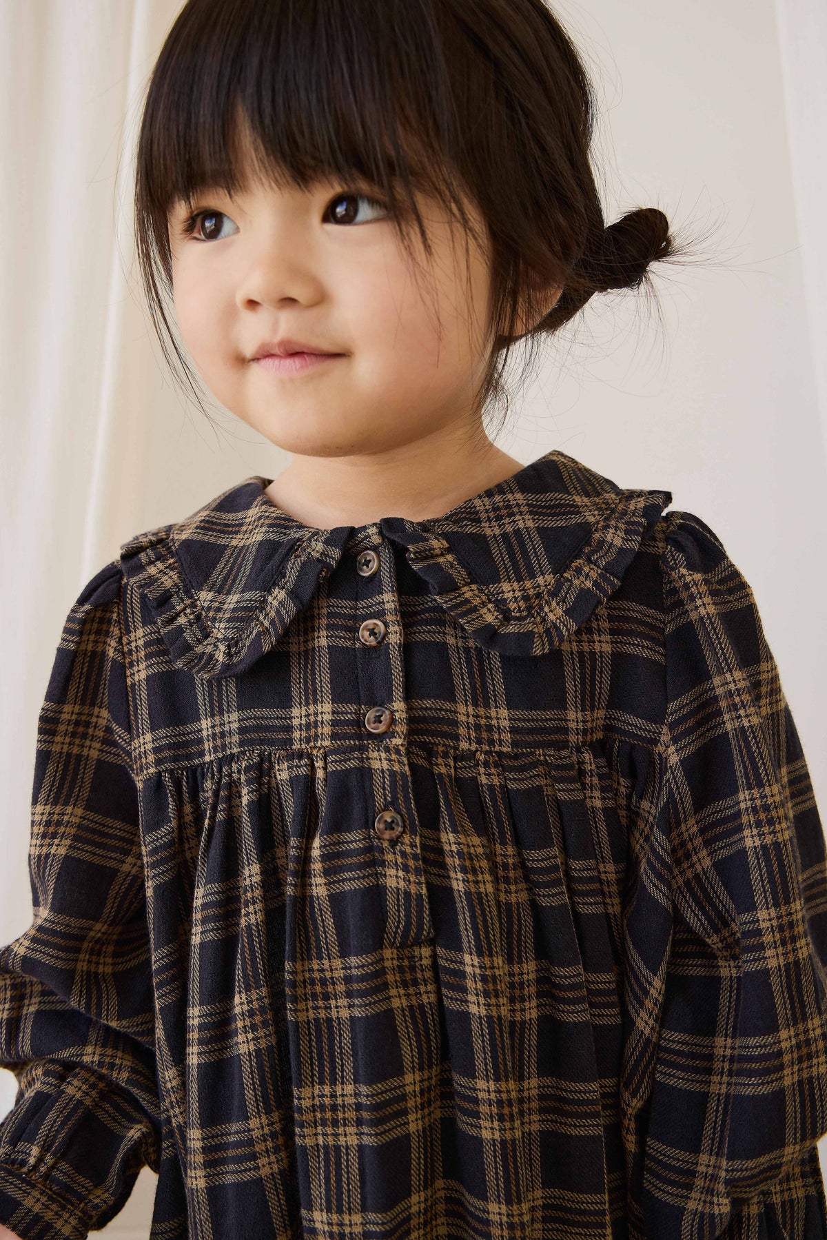 Organic Cotton Ira Dress - Woodland Check - image 1