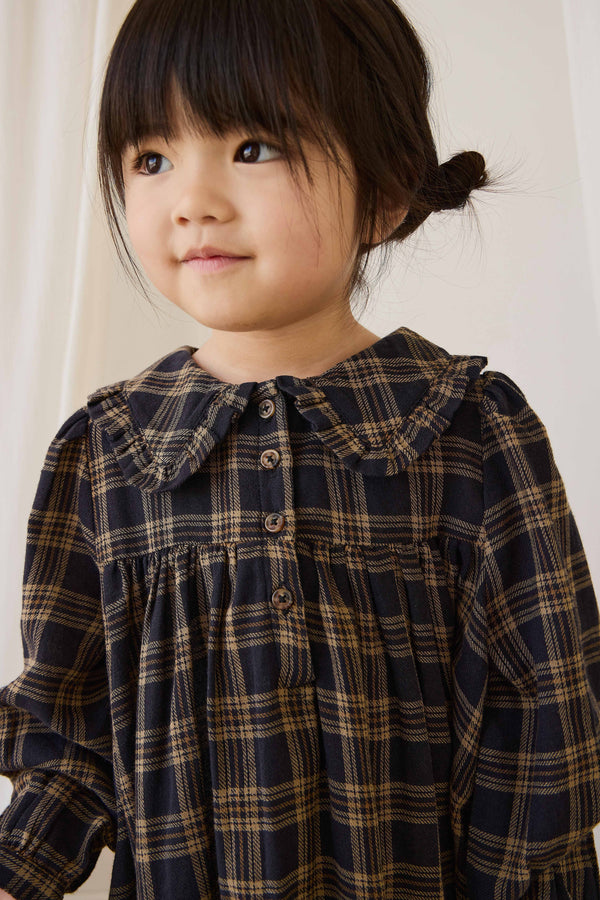 Organic Cotton Ira Dress - Woodland Check