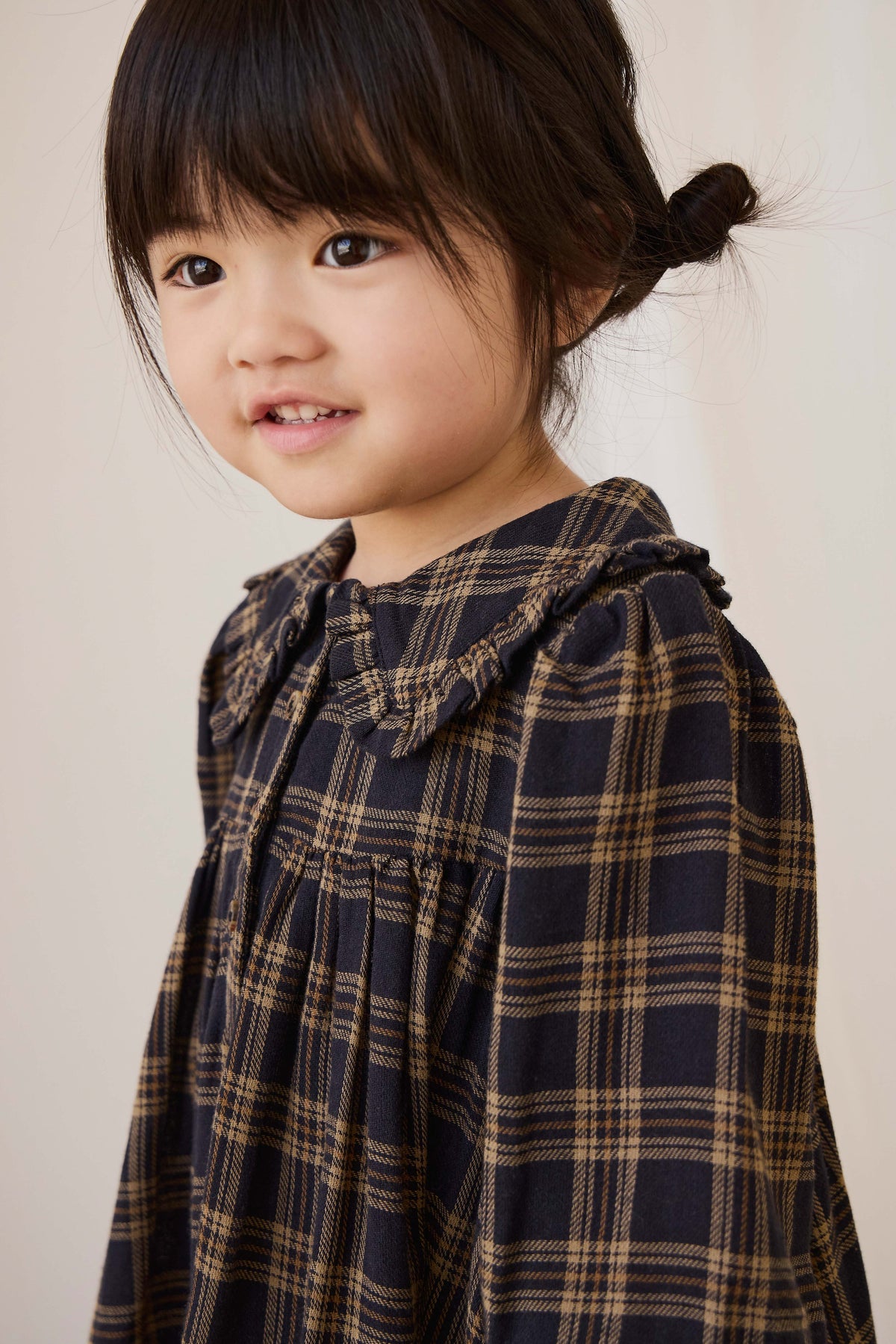 Organic Cotton Ira Dress - Woodland Check - image 10