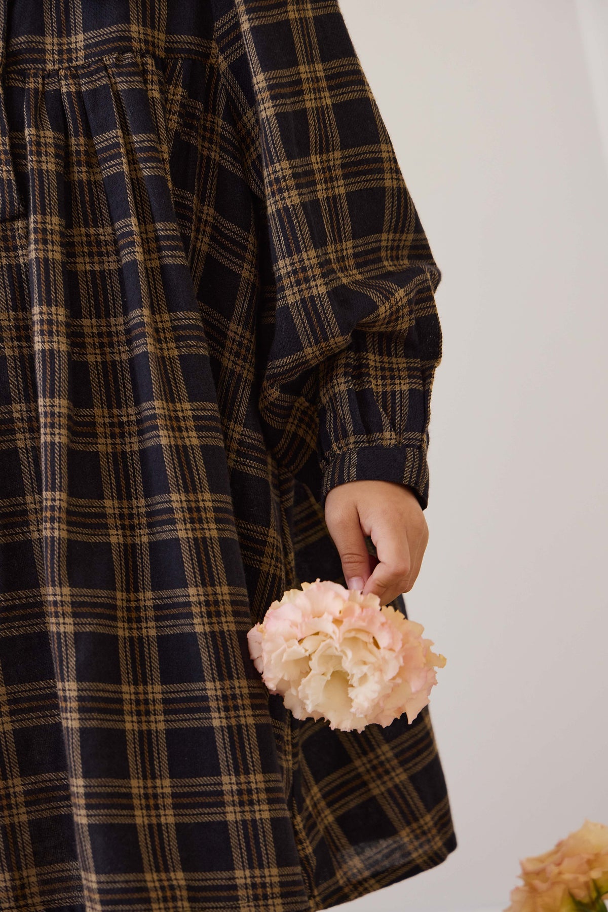 Organic Cotton Ira Dress - Woodland Check - image 13