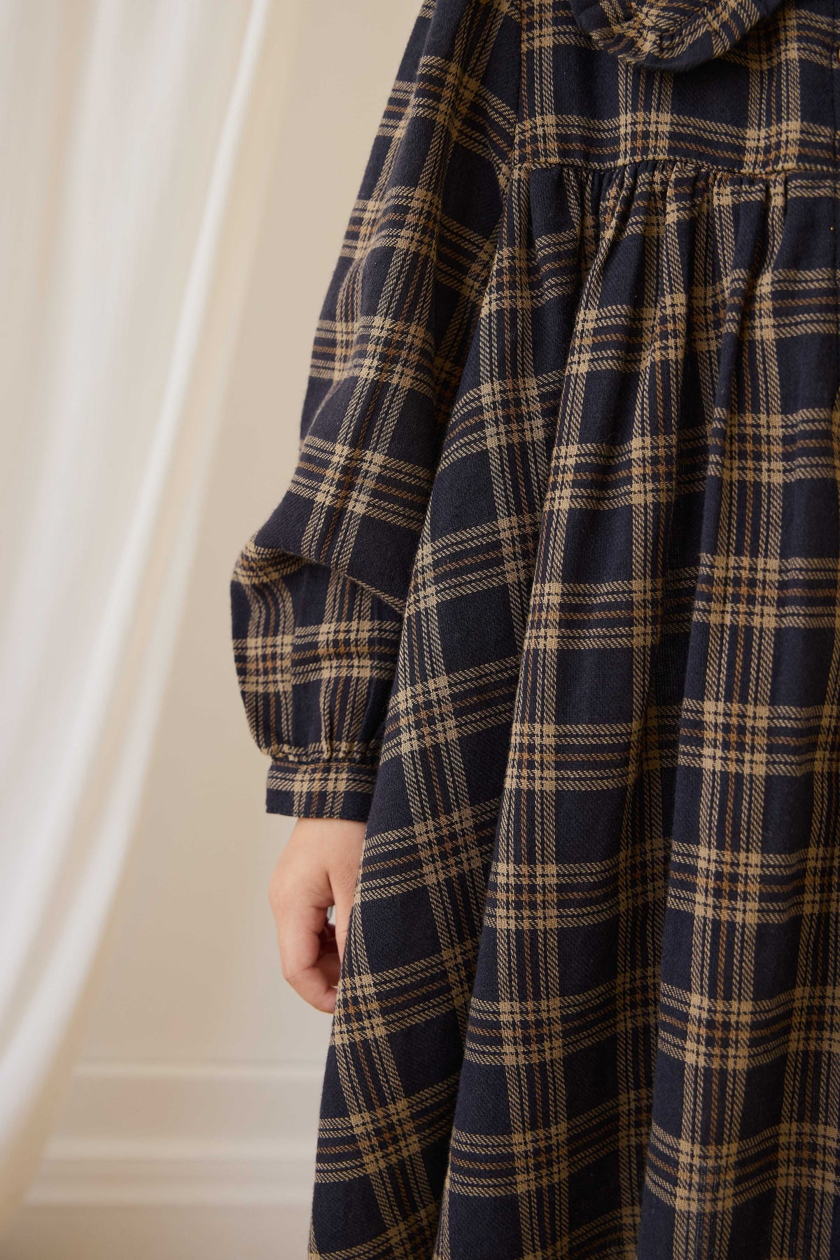 Organic Cotton Ira Dress - Woodland Check - image 16